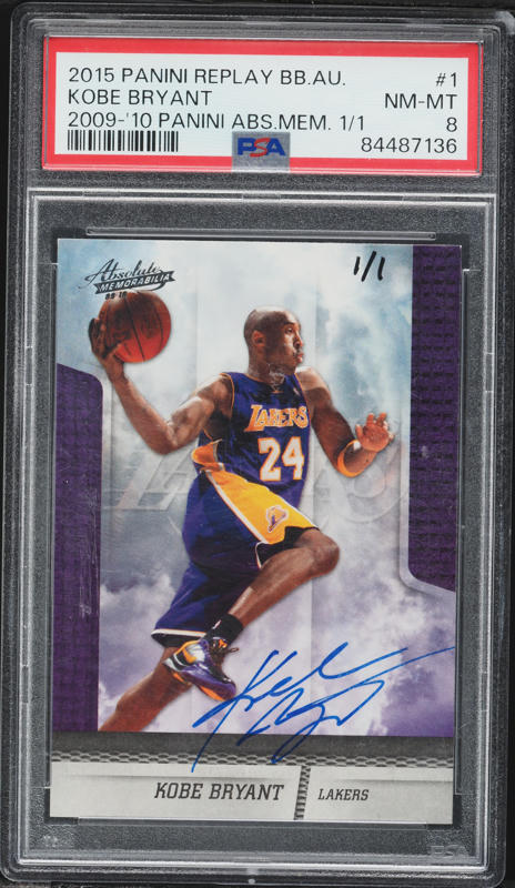 2015 Panini Excalibur Kaboom! Kobe Bryant #1 BGS 9.5 GEM MINT on