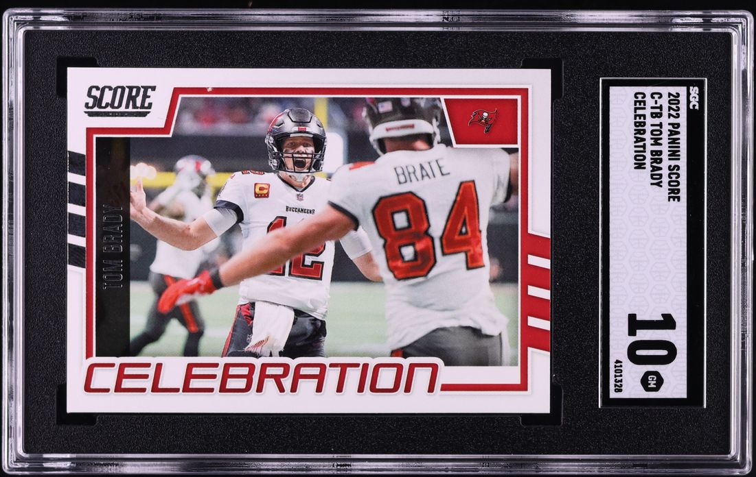 2022 Score Celebration Tom Brady #C-TB SGC 10 GEM MINT