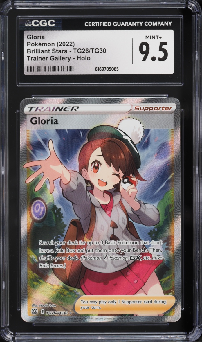 2022 Pokemon Sword & Shield Brilliant Stars CHR Gloria #TG26 CGC 9.5 MINT+