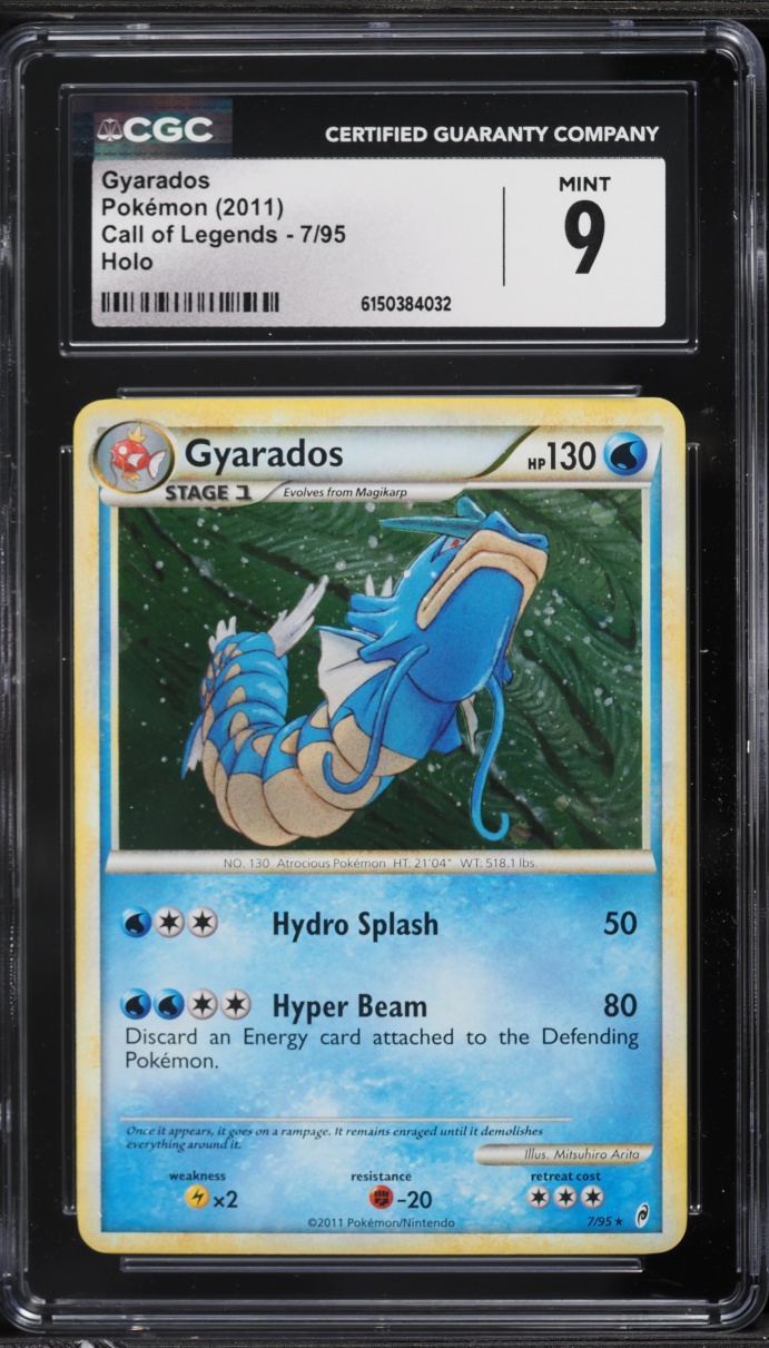 2011 Pokemon Call Of Legends Holo Gyarados #7 CGC 9 MINT