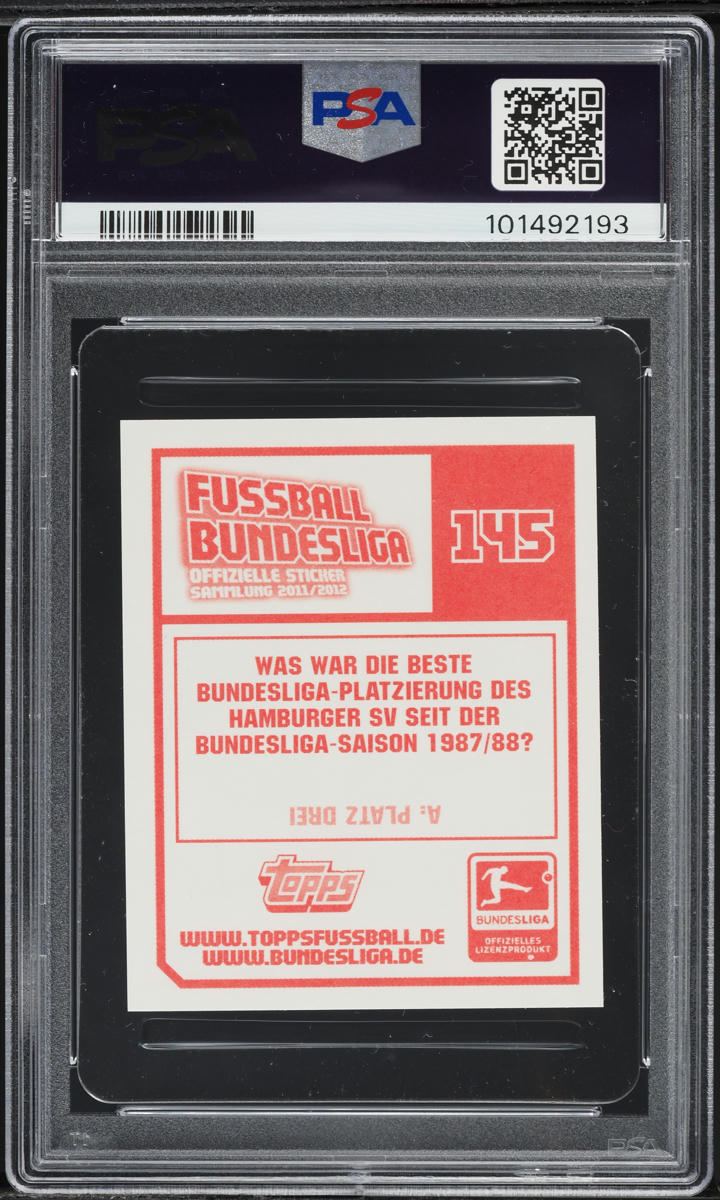 2011 Topps Fussball Bundesliga Sticker Heung Min Son ROOKIE #145 PSA 6 EXMT