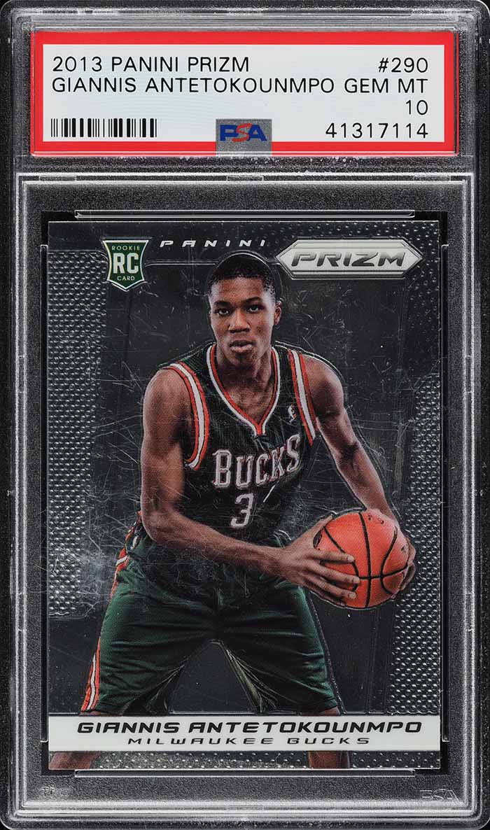 2013 Panini Prizm Giannis Antetokounmpo ROOKIE #290 PSA 10 GEM MINT