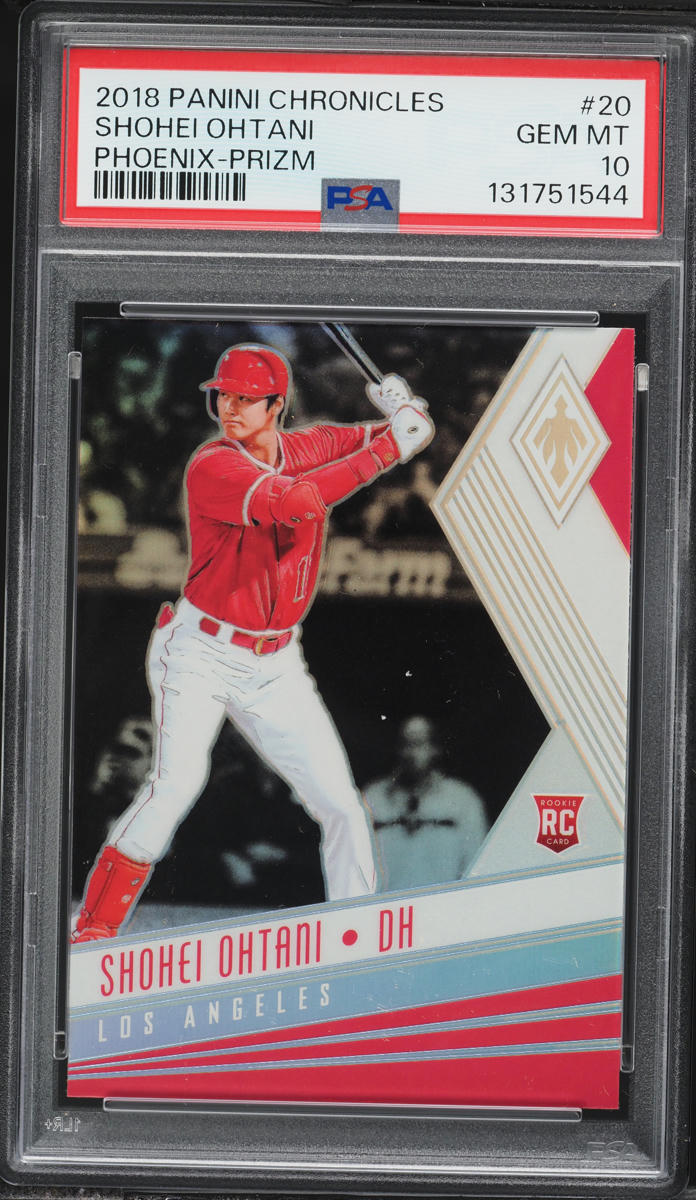 2018 Panini Chronicles Phoenix Prizm Shohei Ohtani ROOKIE #20 PSA 10 GEM MINT