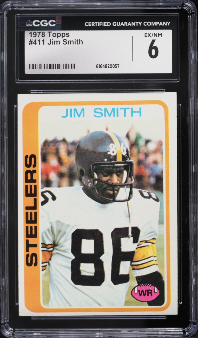 1978 Topps Football Jim Smith #411 CGC 6 EXMT
