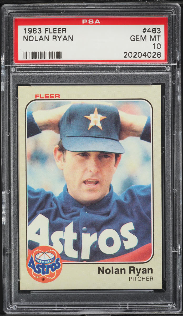 1983 Fleer Nolan Ryan #463 PSA 10 GEM MINT