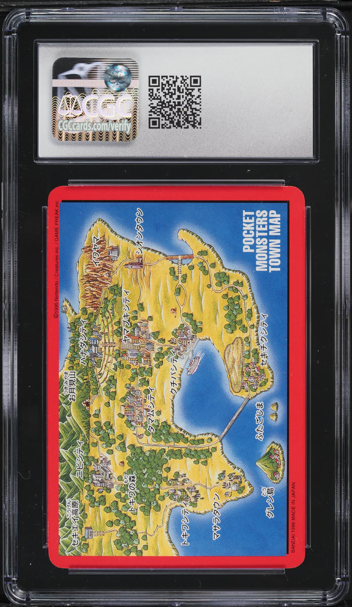 1996 Pokemon Japanese Bandai Carddass Part 2 Charizard Map Card #000 CGC 9.5