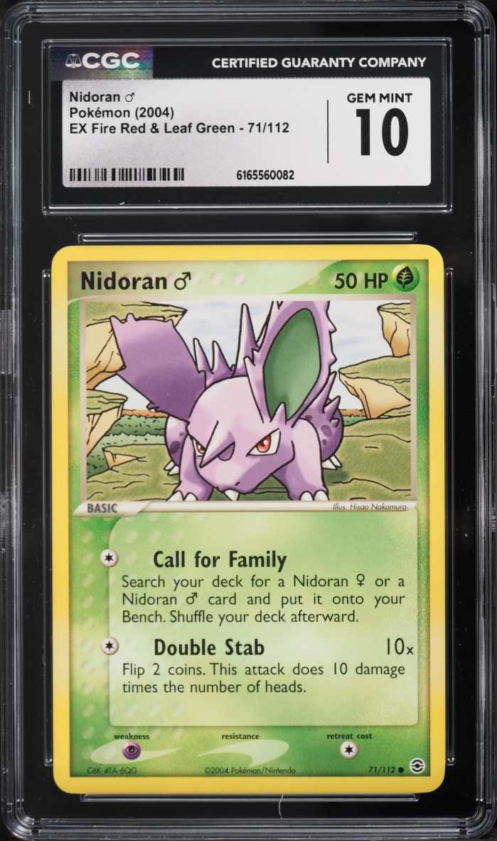 2004 Pokemon EX Fire Red & Leaf Green Nidoran #71 CGC 10 GEM MINT