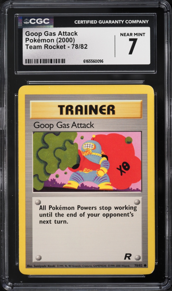 2000 Pokemon Team Rocket Goop Gas Attack #78 CGC 7 NRMT