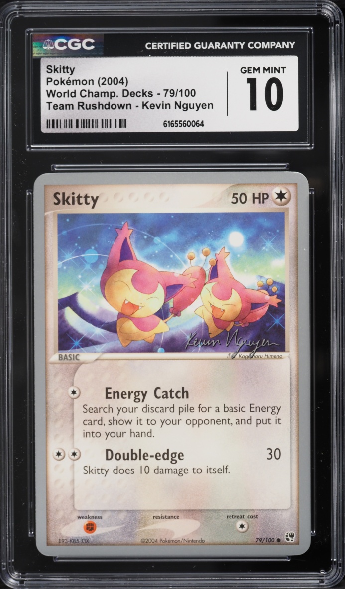 2004 Pokemon World Championships Decks Team Rushdown Kevin Nguyen Skitty #79 CGC 10 GEM MINT