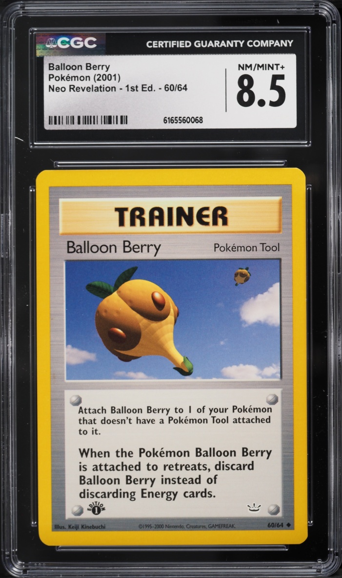 2001 Pokemon Neo Revelation 1st Edition Balloon Berry #60 CGC 8.5 NM-MT+