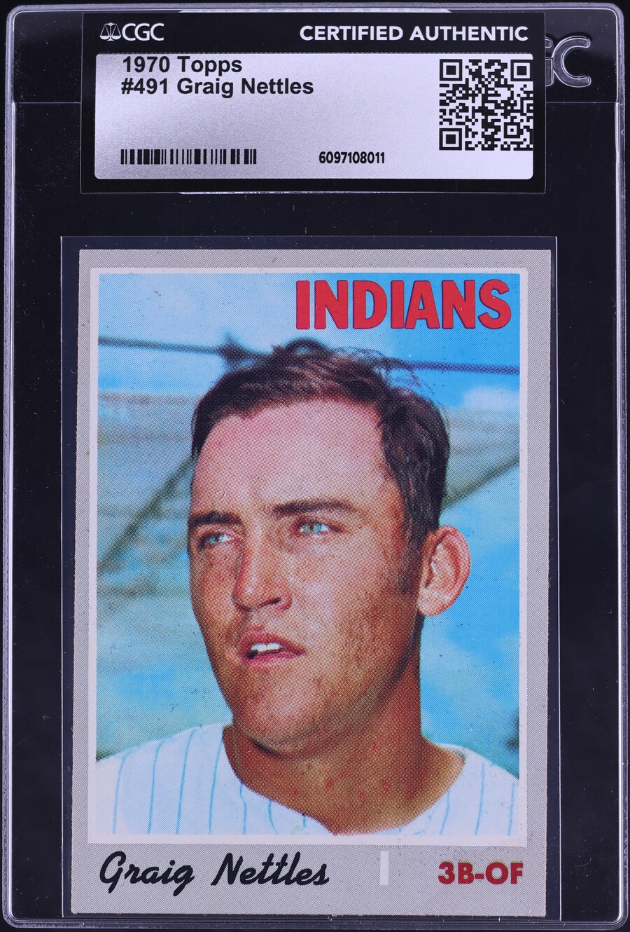 1970 Topps Graig Nettles #491 CGC AUTH