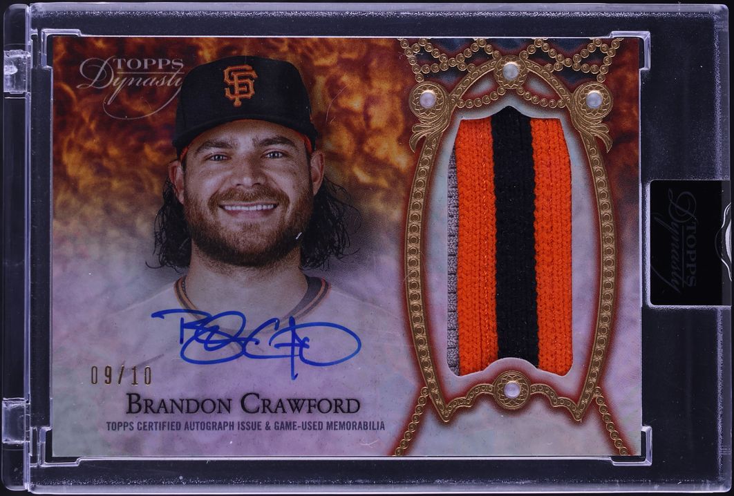2022 Topps Dynasty Brandon Crawford PATCH AUTO /10 #DAP-BC5