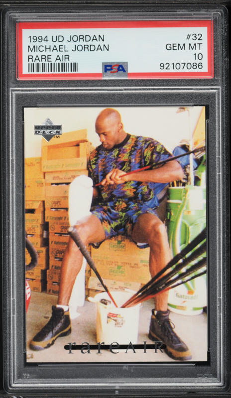 1997 Upper Deck MJ Rare Air Michael Jordan #35 PSA 9 MINT on