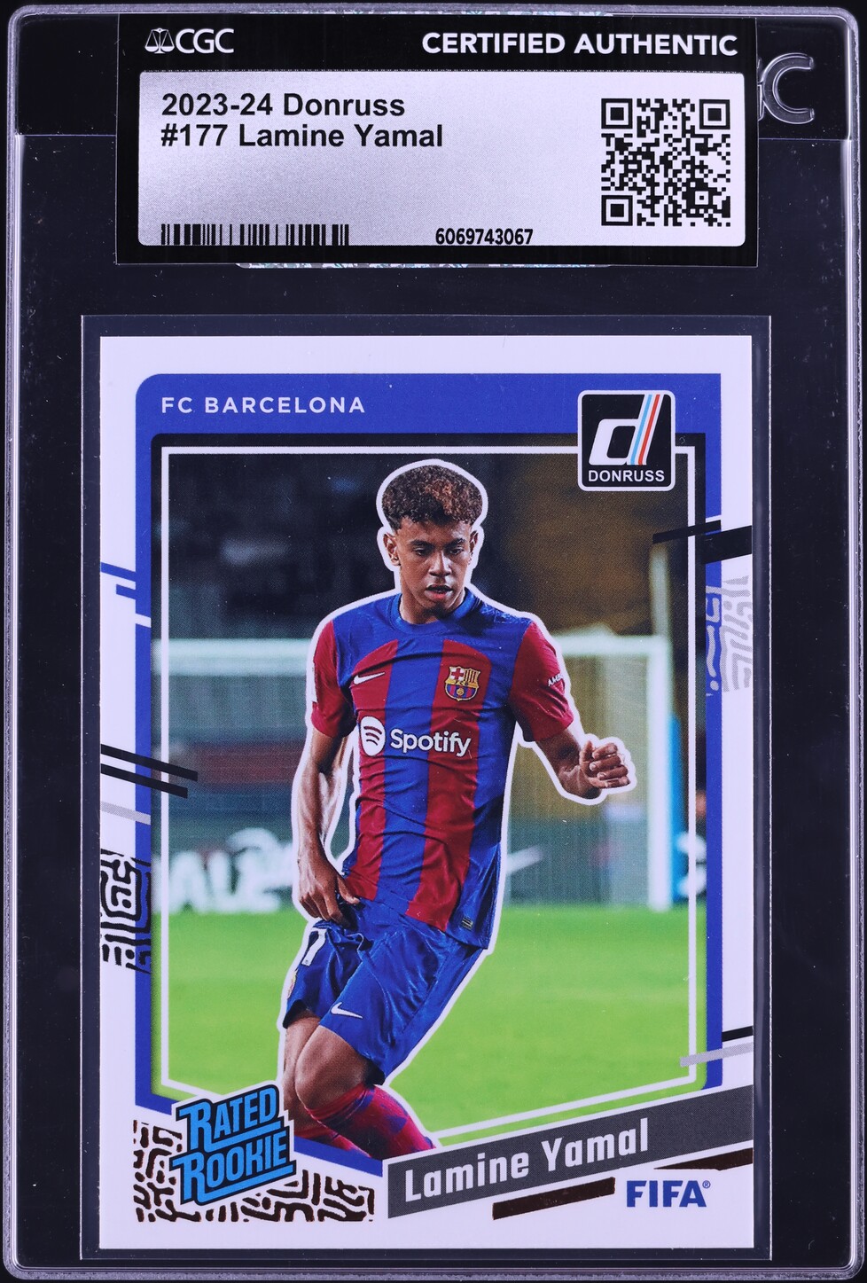 2023 Donruss FIFA Lamine Yamal ROOKIE #177 CGC AUTH