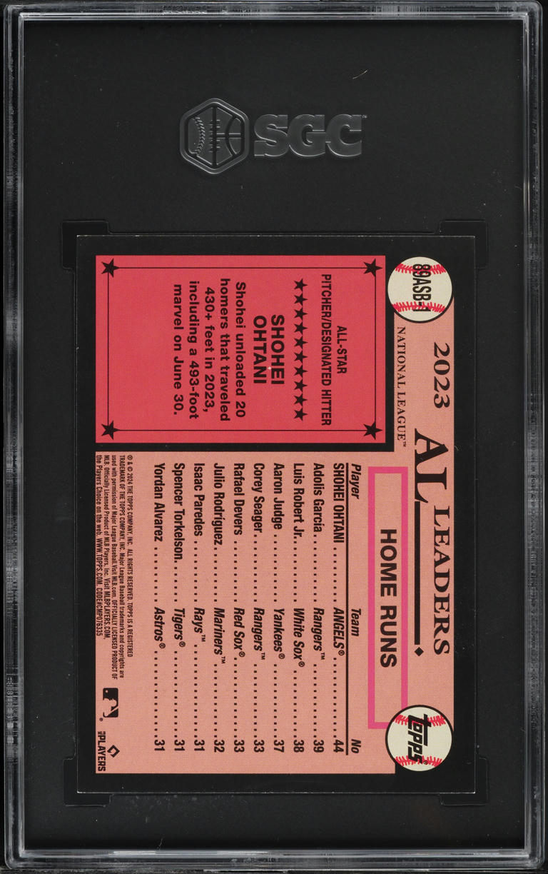 2024 Topps '89 Design All-Star Shohei Ohtani #89ASB-1 SGC 9 MINT