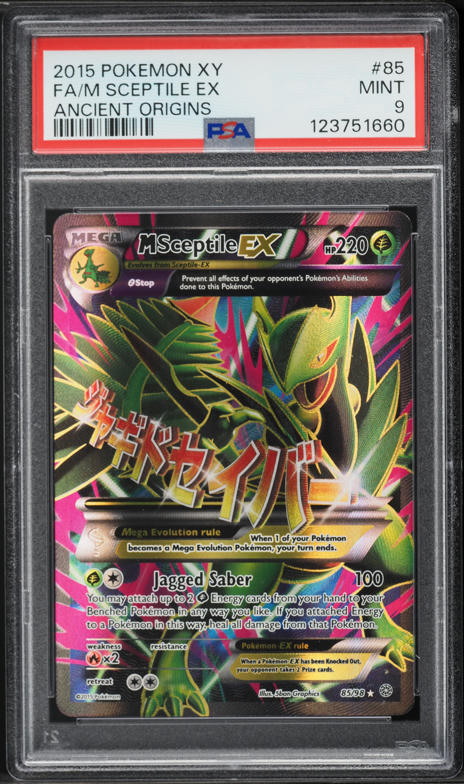 2015 Pokemon XY Ancient Origins Full Art Kyurem EX #86 PSA 9 MINT