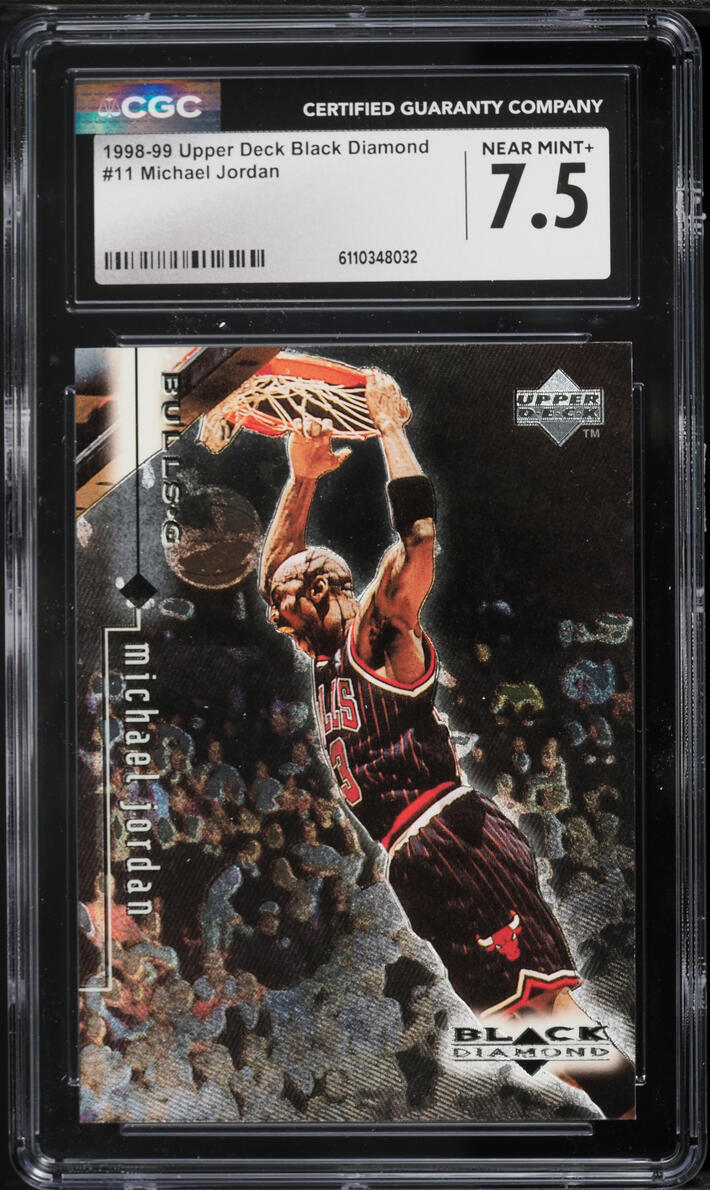 1998 Black Diamond Single Michael Jordan #11 CGC 7.5 NRMT+