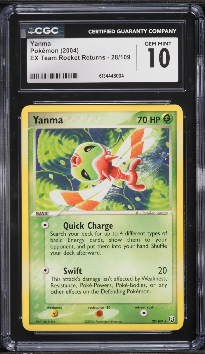 2004 Pokemon EX Team Rocket Returns Yanma #28 CGC 10 GEM MINT