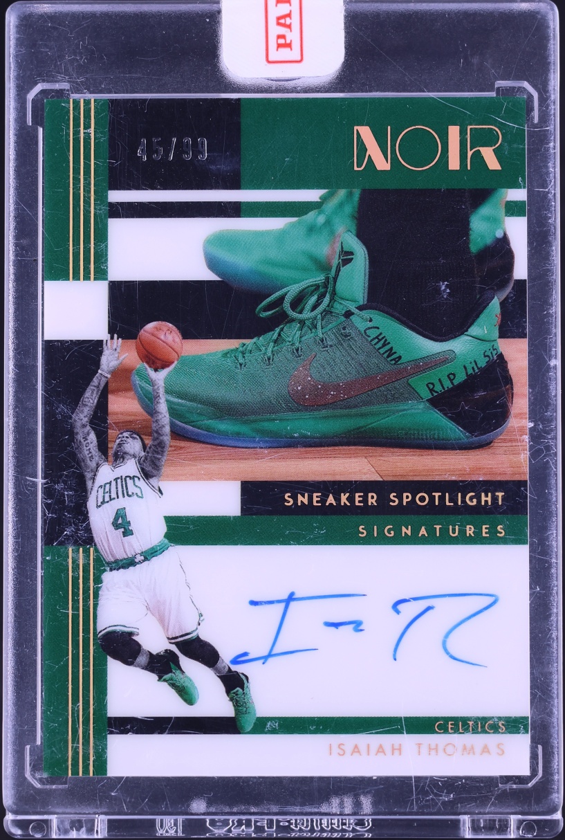 2024 Panini Noir Sneaker Spotlight Signatures Isaiah Thomas AUTO /99 #SSS-ITC