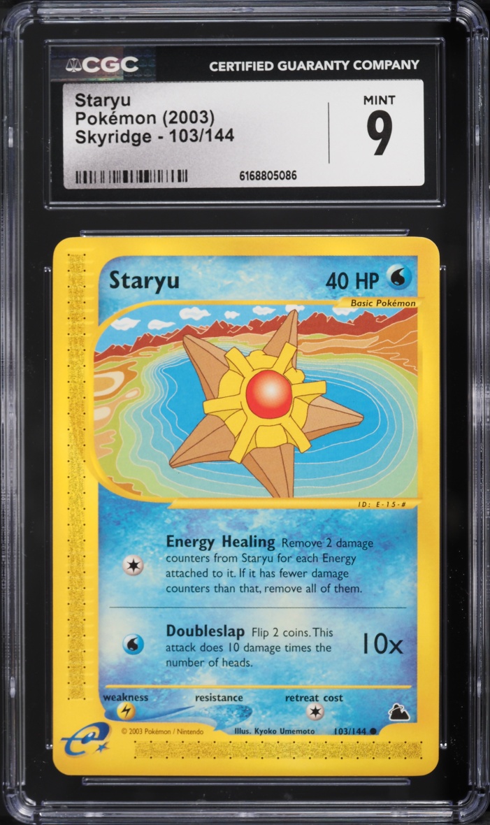 2003 Pokemon Skyridge Staryu #103 CGC 9 MINT