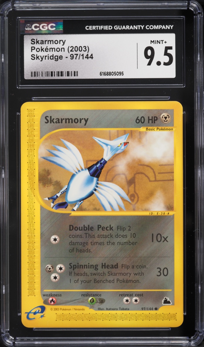 2003 Pokemon Skyridge Skarmory #97 CGC 9.5 MINT+