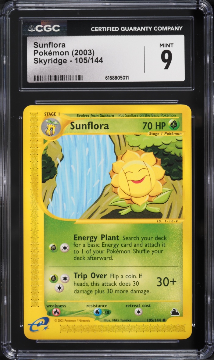 2003 Pokemon Skyridge Sunflora #105 CGC 9 MINT