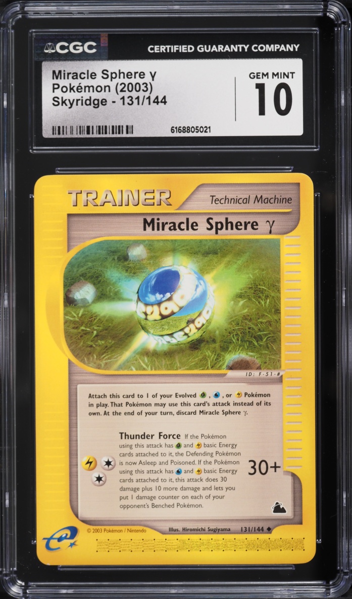2003 Pokemon Skyridge Miracle Sphere Y #131 CGC 10 GEM MINT
