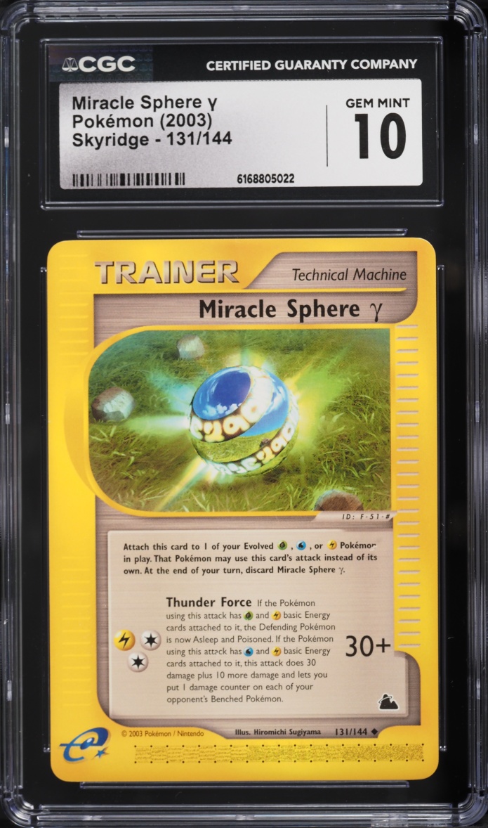 2003 Pokemon Skyridge Miracle Sphere Y #131 CGC 10 GEM MINT
