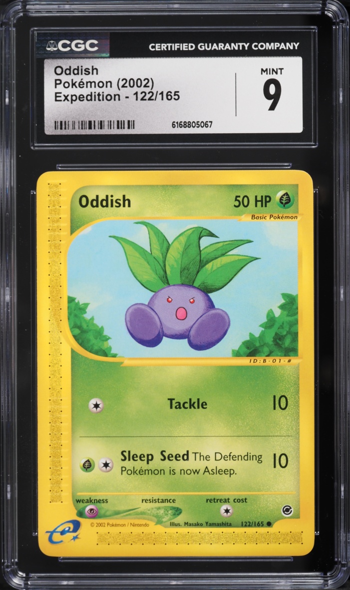 2002 Pokemon Expedition Oddish #122 CGC 9 MINT