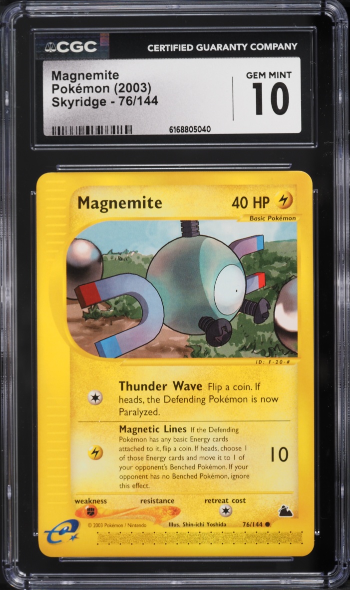 2003 Pokemon Skyridge Magnemite #76 CGC 10 GEM MINT