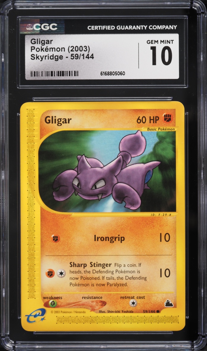 2003 Pokemon Skyridge Gligar #59 CGC 10 GEM MINT
