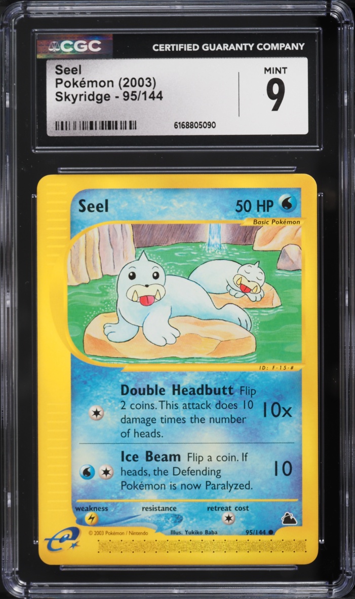 2003 Pokemon Skyridge Seel #95 CGC 9 MINT
