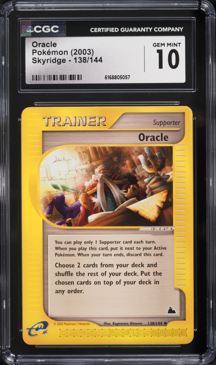 2003 Pokemon Skyridge Oracle #138 CGC 10 GEM MINT