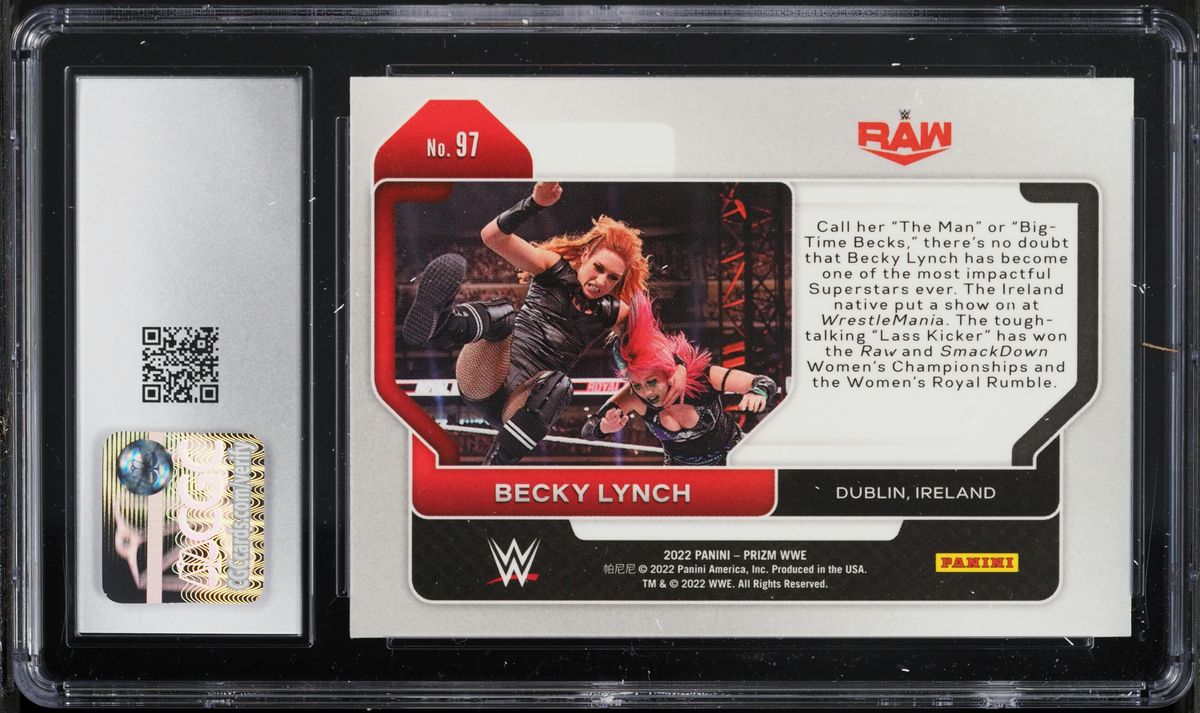 2022 Panini Prizm WWE Becky Lynch #97 CGC 9 MINT