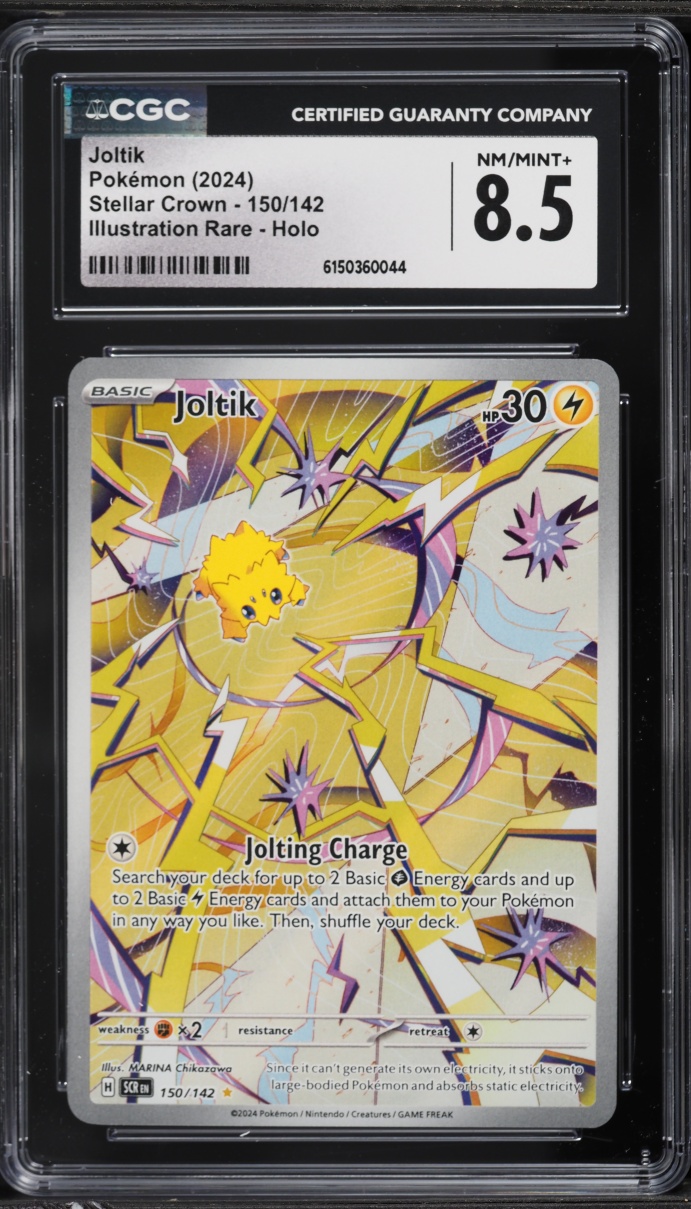 2024 Pokemon Scarlet & Violet Stellar Crown IR Joltik #150 CGC 8.5 NM-MT+