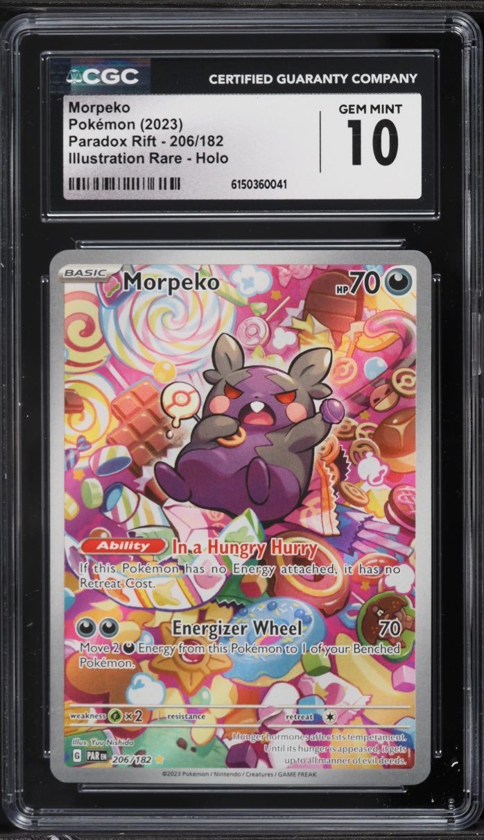 2023 Pokemon Scarlet & Violet Paradox Rift IR Morpeko #206 CGC 10 GEM MINT