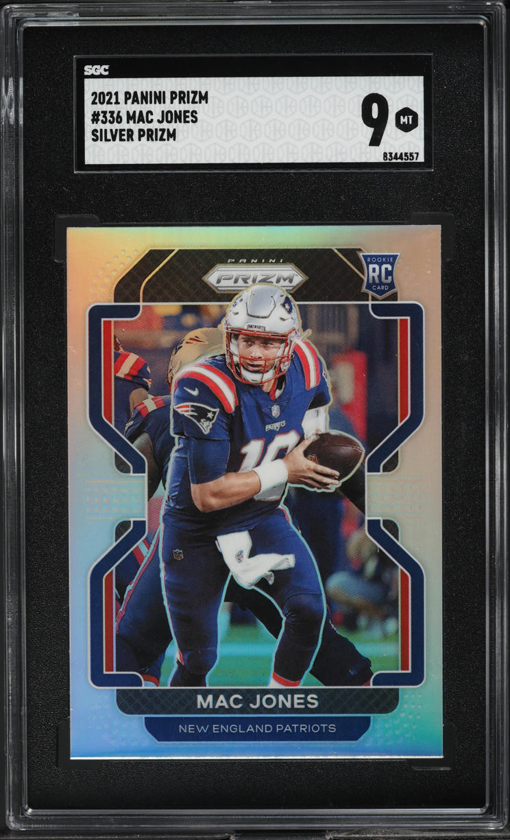 2021 Panini Prizm Silver Mac Jones ROOKIE #336 SGC 9 MINT
