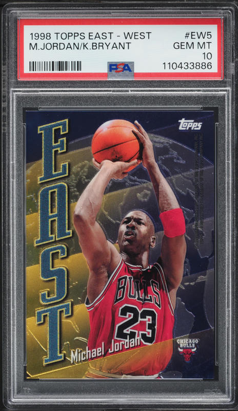 1998 Upper Deck MJx Timepieces Red Michael Jordan /2300 #72 PSA 8