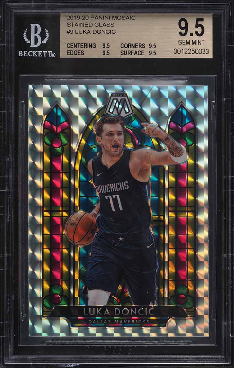 2019 Panini Prizm Orange Ice Luka Doncic #75 PSA 9 MINT on