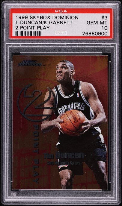 1999 Topps Gallery Gallery Of Heroes Kevin Garnett #GH1 PSA 9 MINT