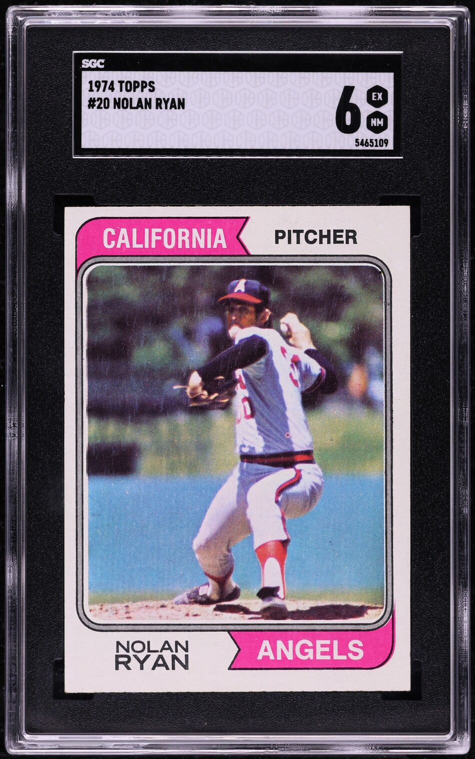1974 Topps Nolan Ryan #20 SGC 6 EXMT