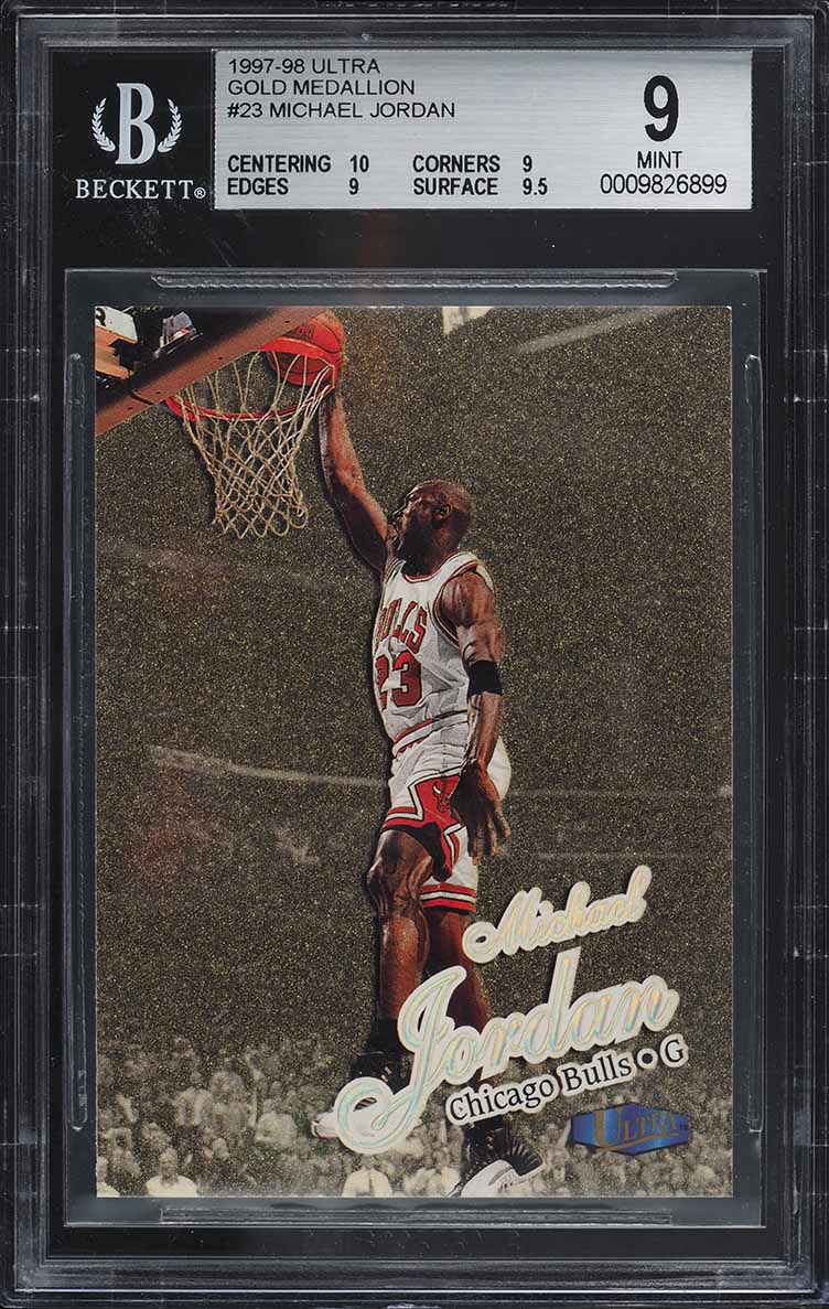 1997 Ultra Gold Medallion Michael Jordan #23 BGS 9 MINT