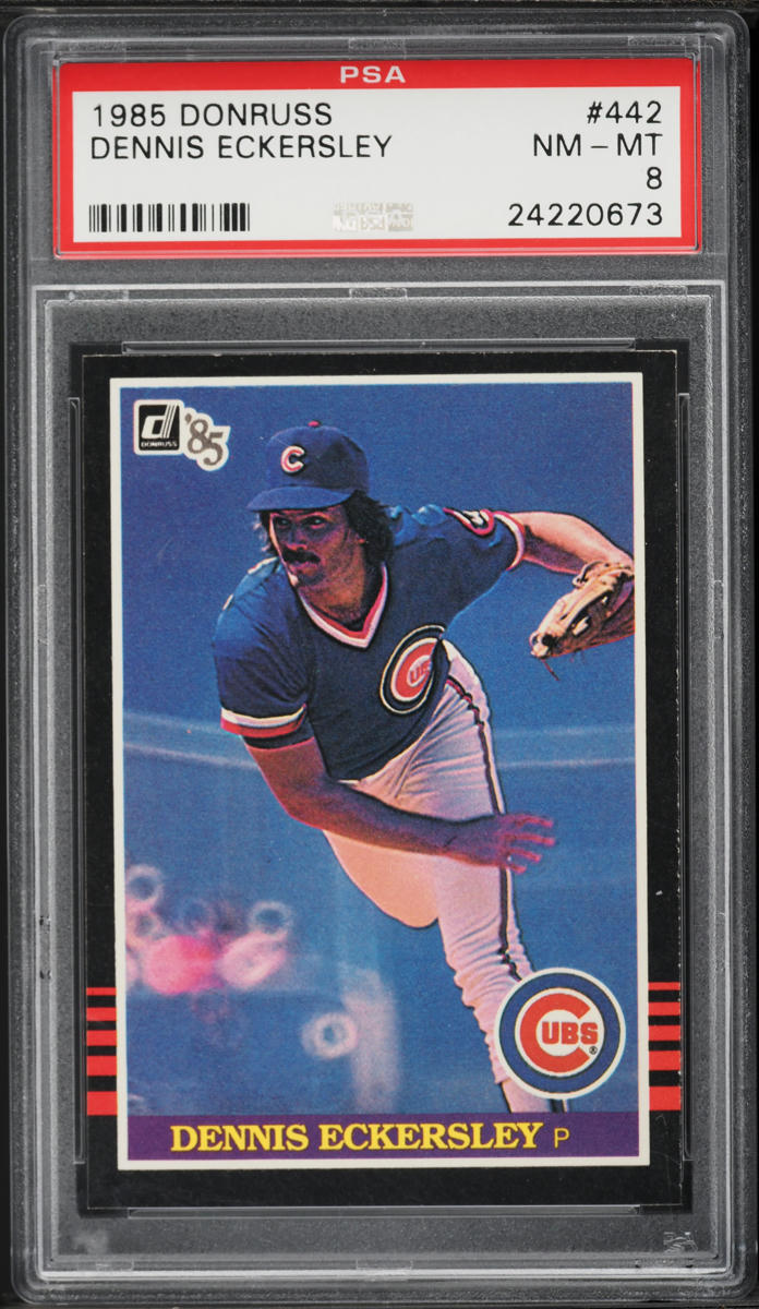 1985 Donruss Dennis Eckersley #442 PSA 8 NM-MT