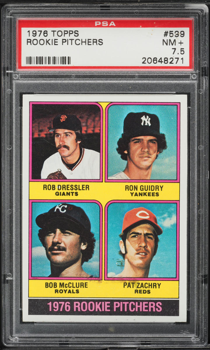 1976 Topps Ron Guidry ROOKIE #599 PSA 7.5 NRMT+