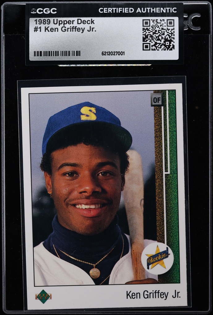 1989 Upper Deck Ken Griffey Jr. ROOKIE #1 CGC AUTH