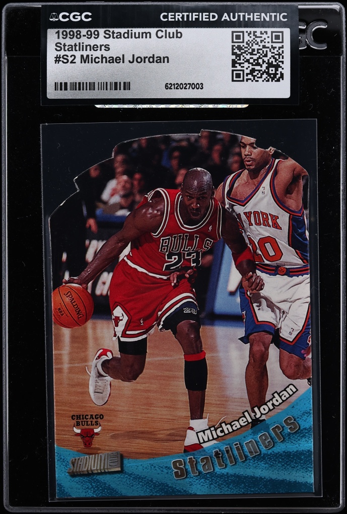 1998 Stadium Club Statliners Die-Cut Michael Jordan #S2 CGC AUTH