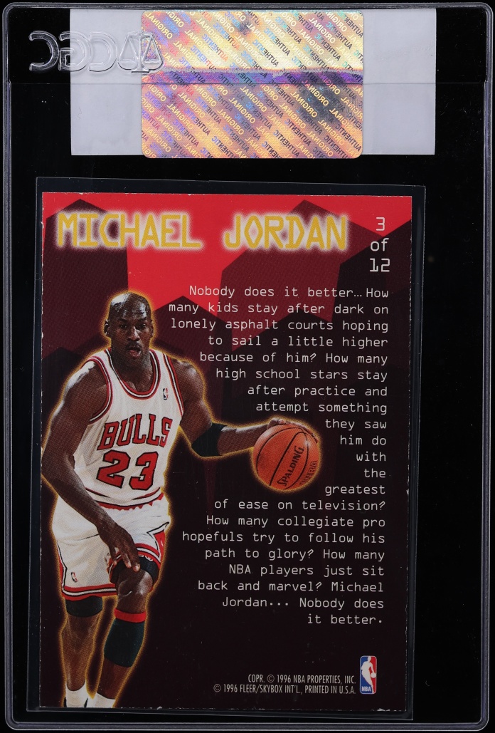 1995 Ultra Jam City Michael Jordan #3 CGC AUTH - Photo 2