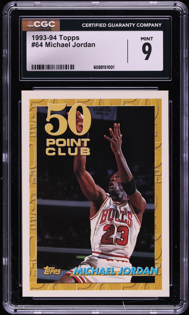 1993 Topps Basketball Michael Jordan #64 CGC 9 MINT