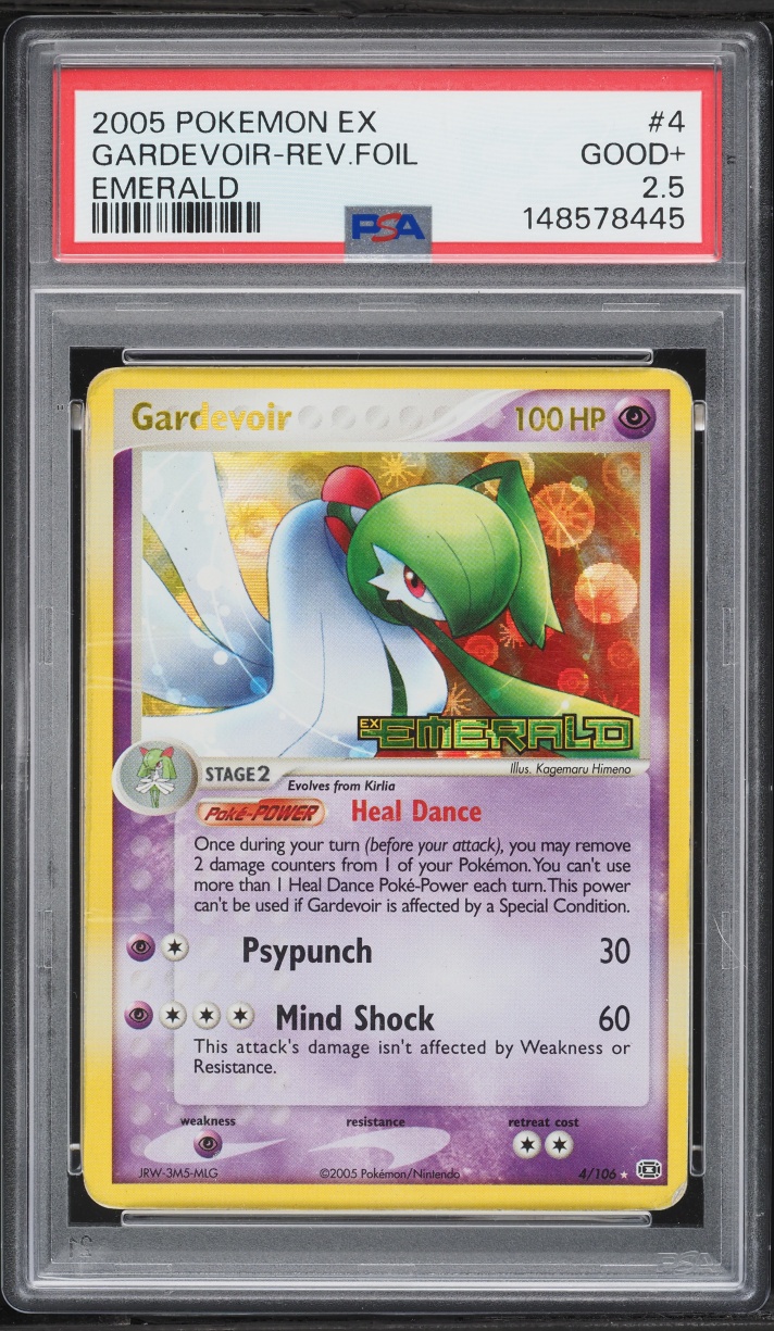 2005 Pokemon EX Emerald Reverse Holo Gardevoir #4 PSA 2.5 GD+
