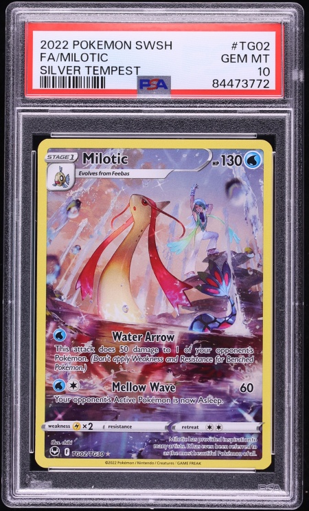 2022 Pokemon Sword & Shield Silver Tempest CHR Milotic #TG02 PSA 10 GEM MINT